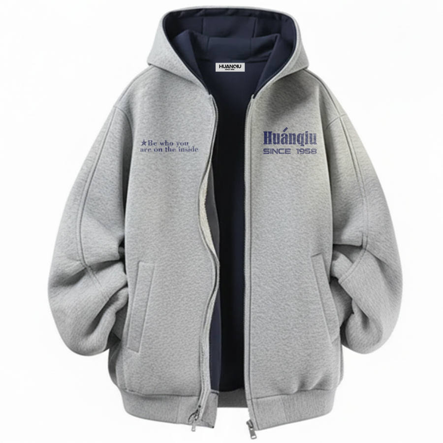 HUANQIU Sweatshirts Unisex Hooded Thickened Heavyweight