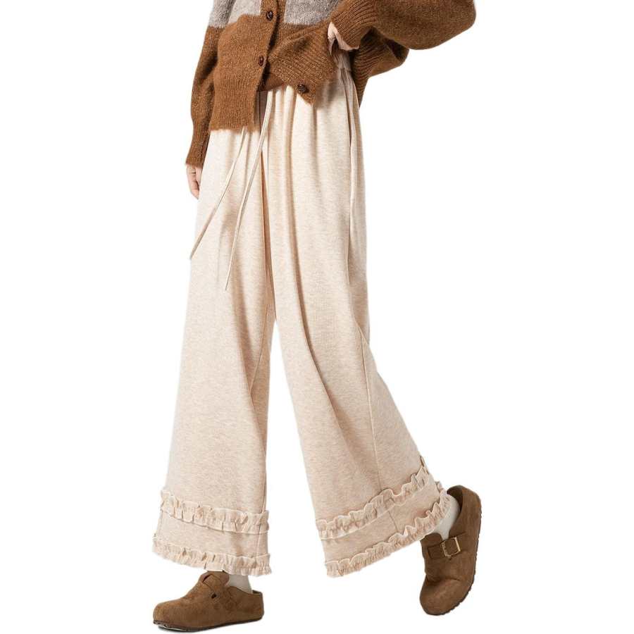 BALENO Casual Pants Women's Thickened Wide Leg Pants