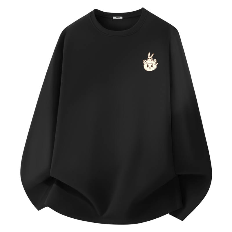 MINISO T Shirts Unisex Crew Neck Thickened Straight Fit
