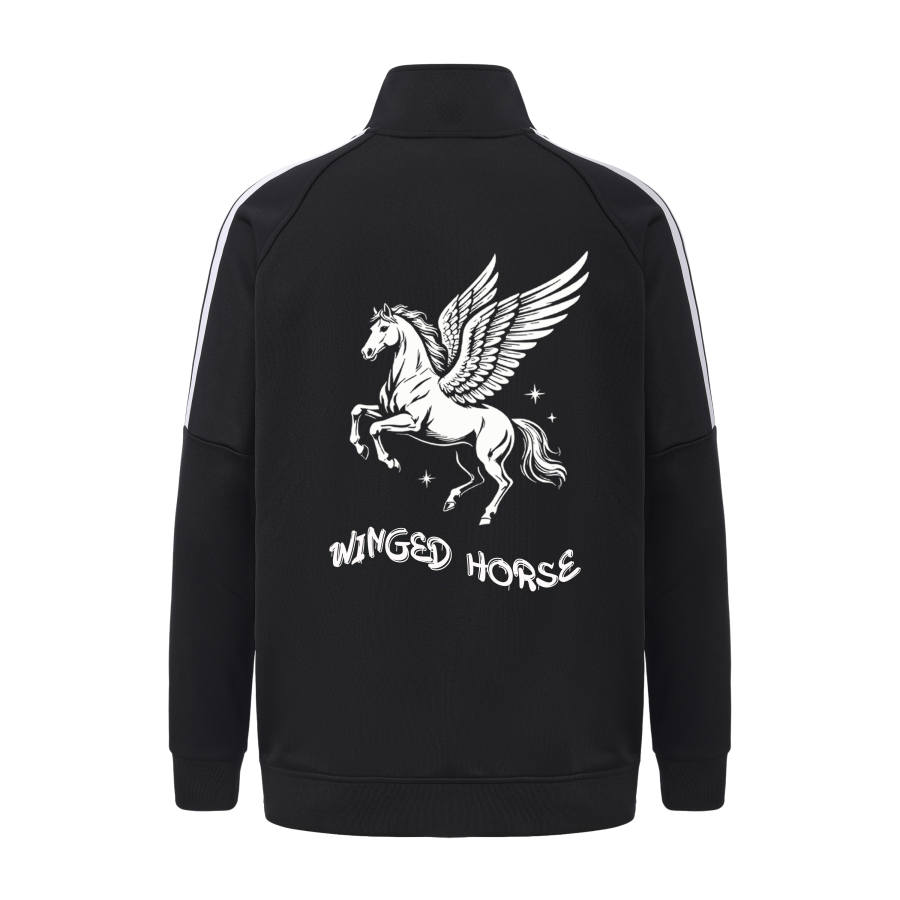 Adidas Adidas Jackets Unisex Black White Stripes Stand Collar Moderate Other