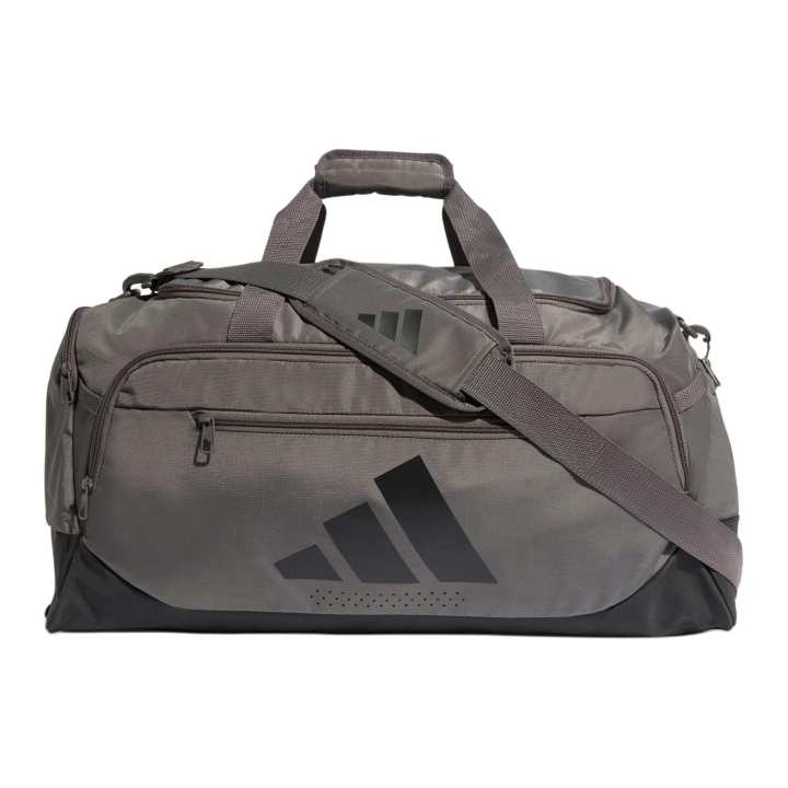 Adidas Adidas Polyester Gym Bag Medium Men's Charcoal Gray & Black