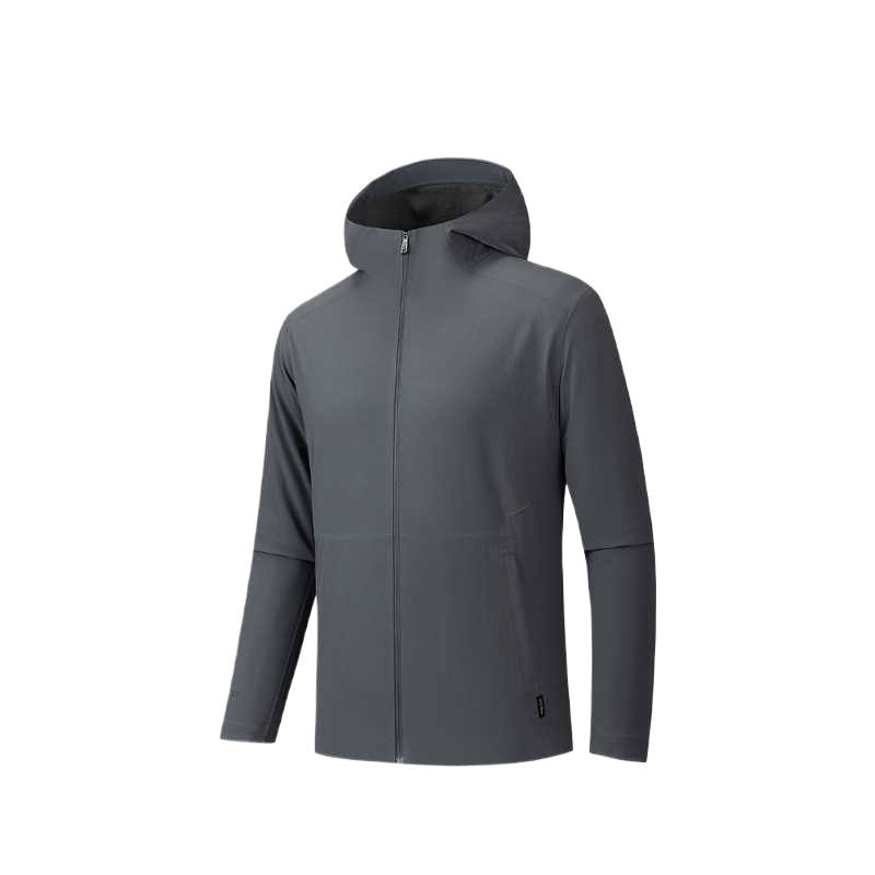 ANTA Jackets Men's Ink Cen Color Hooded Moderate Other