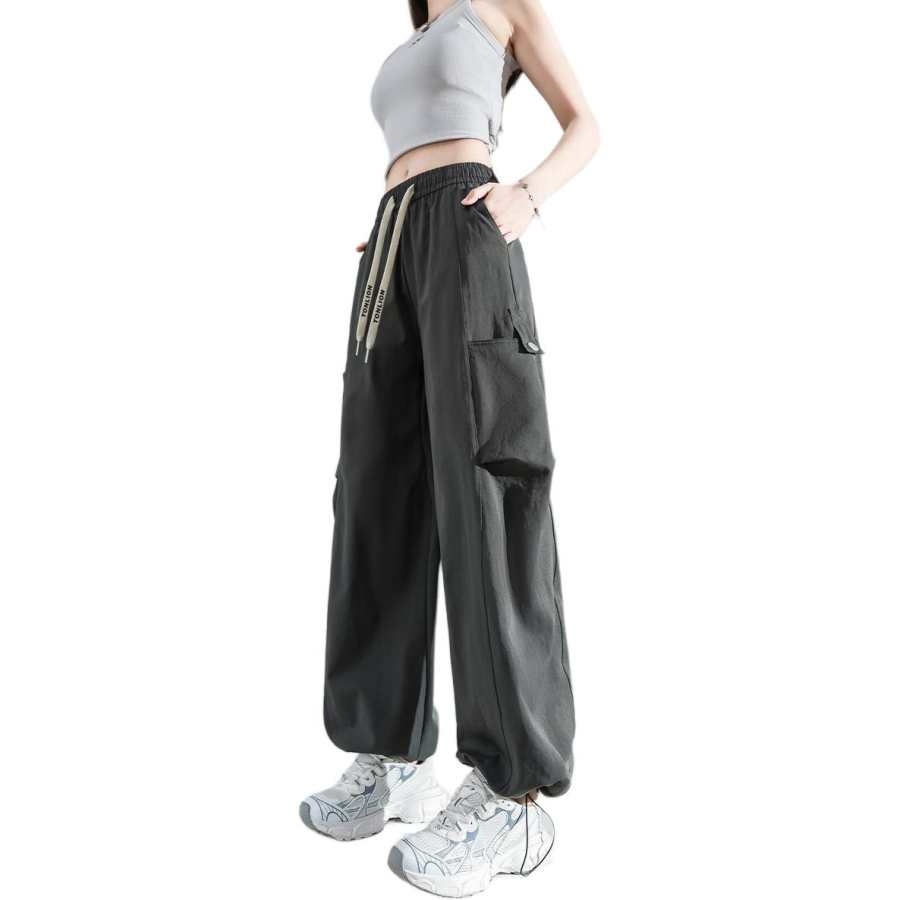 Tonlion Casual Pants Women's Moderate Cargo Pants