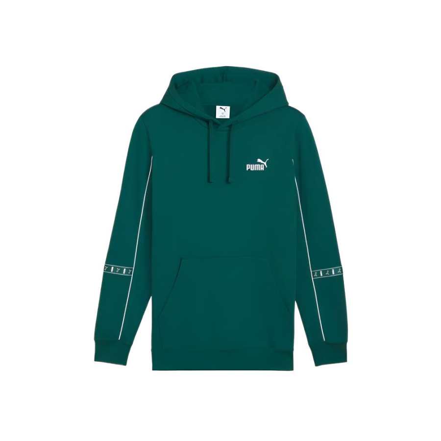 PUMA ESS Sweatshirts Unisex Light Green Hooded Thickened Regular