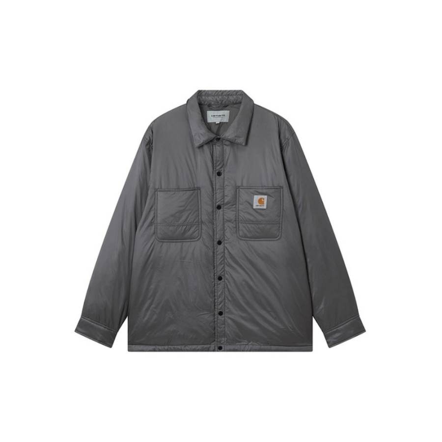 Carhartt WIP Down Jackets Men's CCX/Charcoal Gray Lapel Thickened
