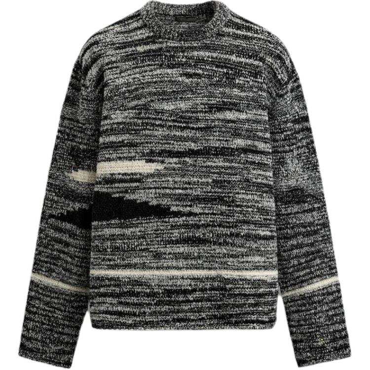 ZARA Knitwear Men's Black Crew Neck Moderate