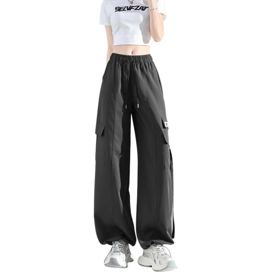 Tonlion Casual Pants Women's Moderate Cargo Pants