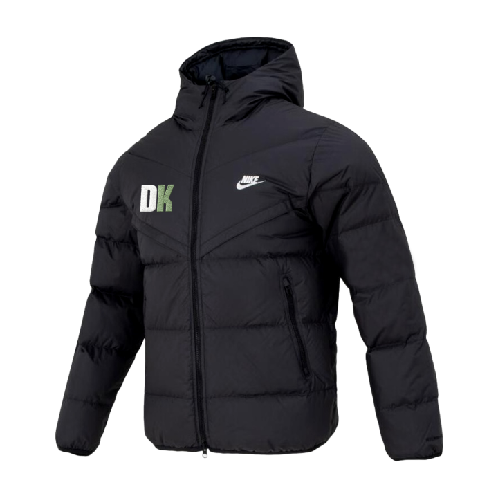 Nike Nike Down Jackets Unisex Black Hooded Moderate Down Jacket