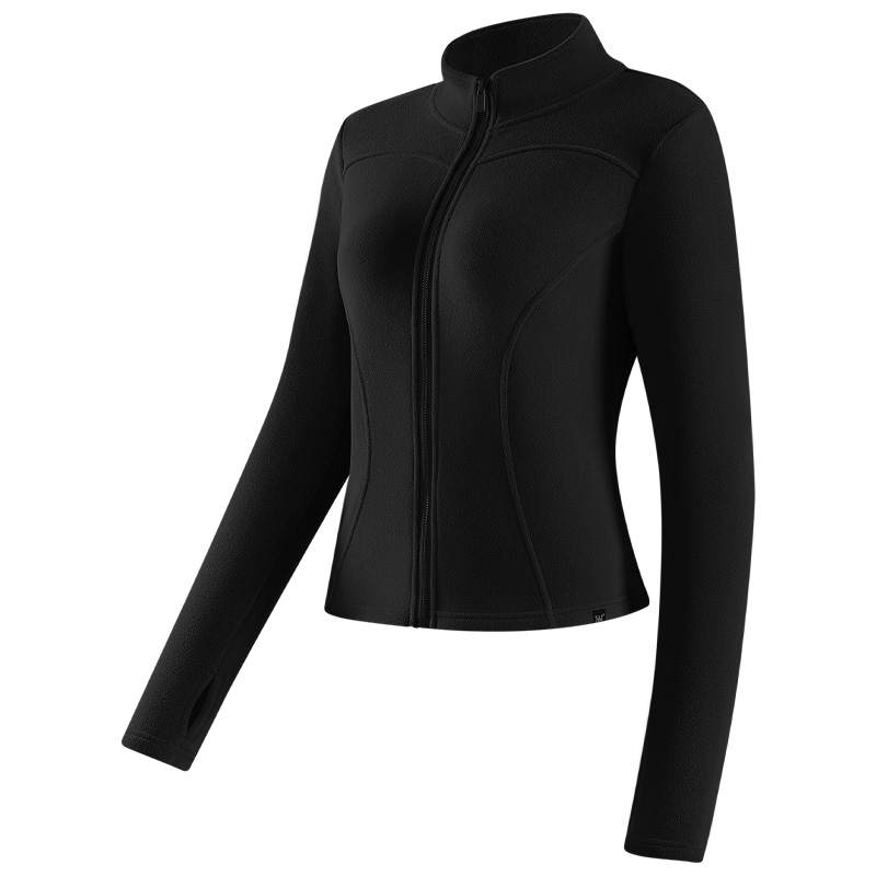 361° Thickened And Fleece Lined Winter Thermal Fitness Top Yoga Coat Women's