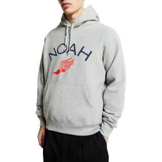 NOAH Wing Foot Core Logo Hoodie In Heather Sweatshirt Men's