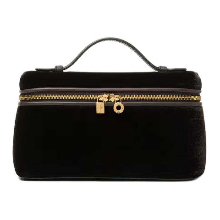 Loro Piana Extra Viscose Blend With Mulberry Silk Handbag Regular Women's Gingerbread & Deep Chocolate & Sun Gold