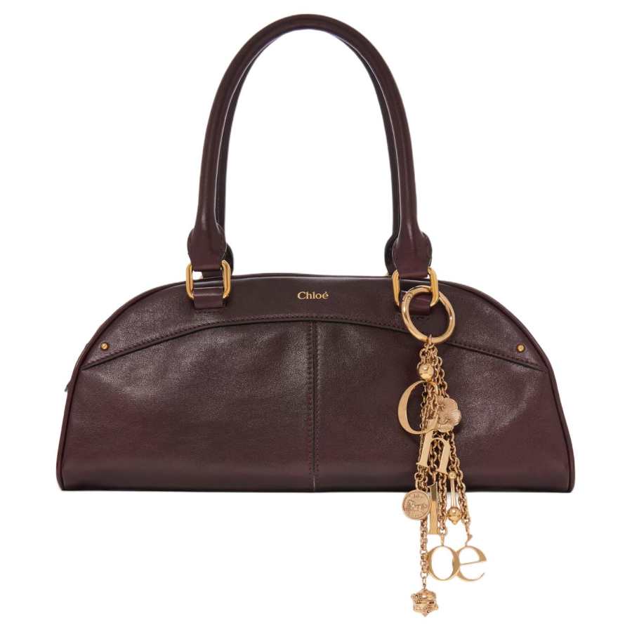 Chloé Chloe Calfskin Handbag Women's Purple