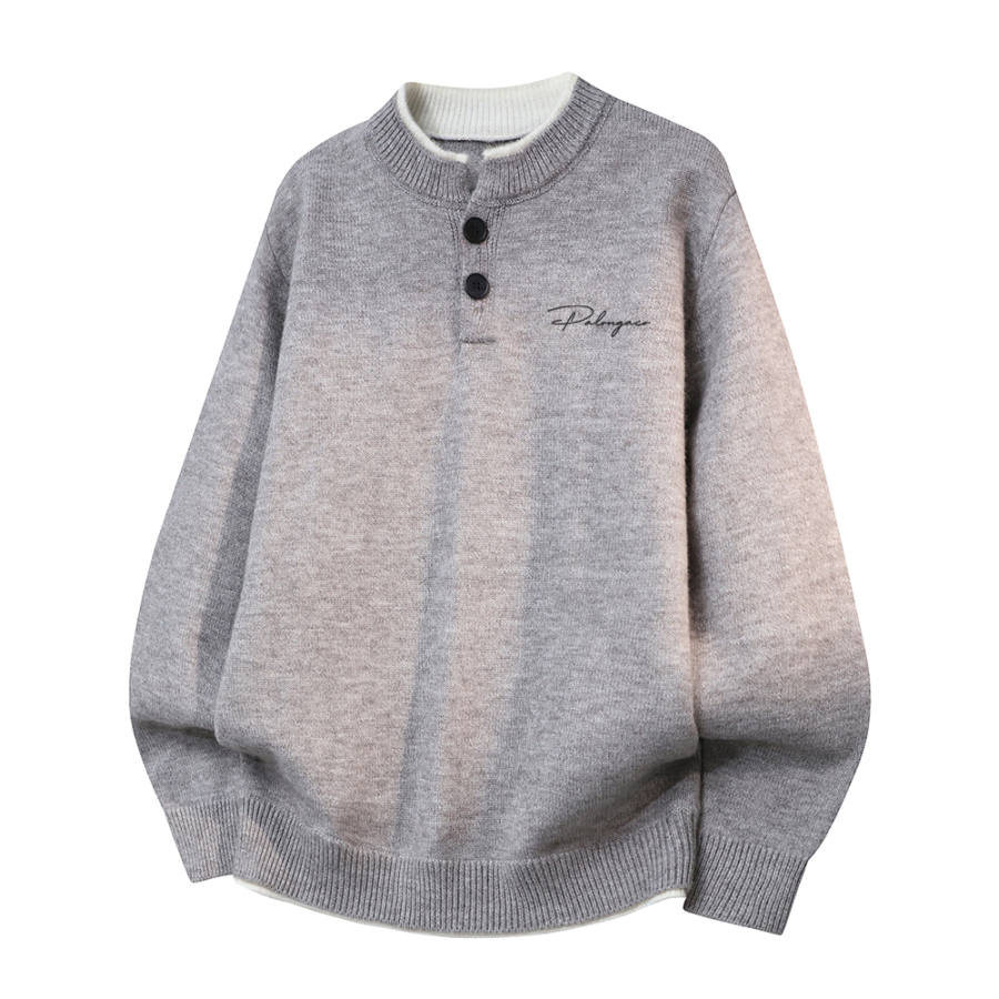 PAL ONGACO Knitwear Unisex Henry Collar Moderate