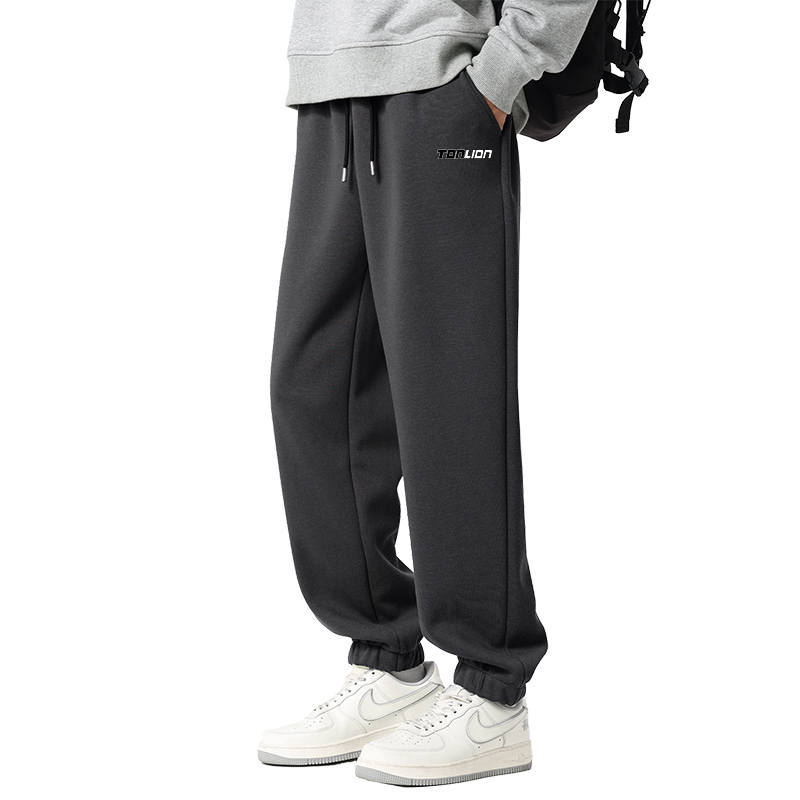 Tonlion Casual Pants Unisex Thickened And Fleece Lined Sweatpants