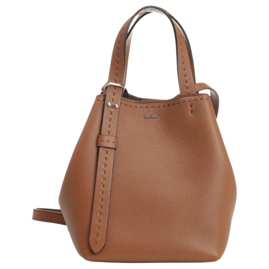 MaxMara Calfskin Handbag Mini Women's Brown