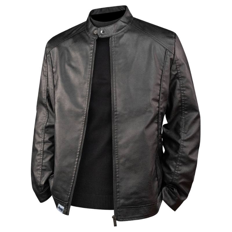 Jeep Jeep Leisure Collection Leather Jacket Men's
