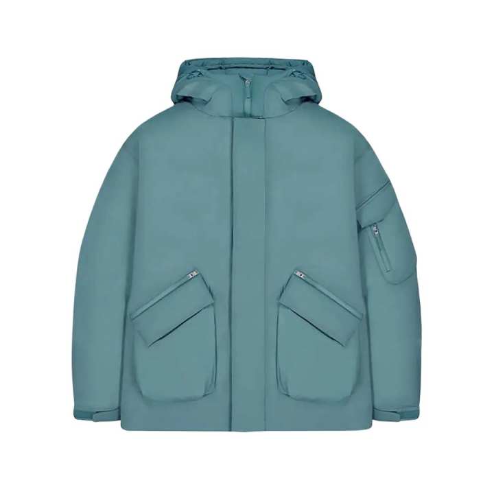 New Balance New Balance NB Grey FW25 Comfortable Skin Friendly Thickened Loose Fit Fleece Lined Down Jacket Men's