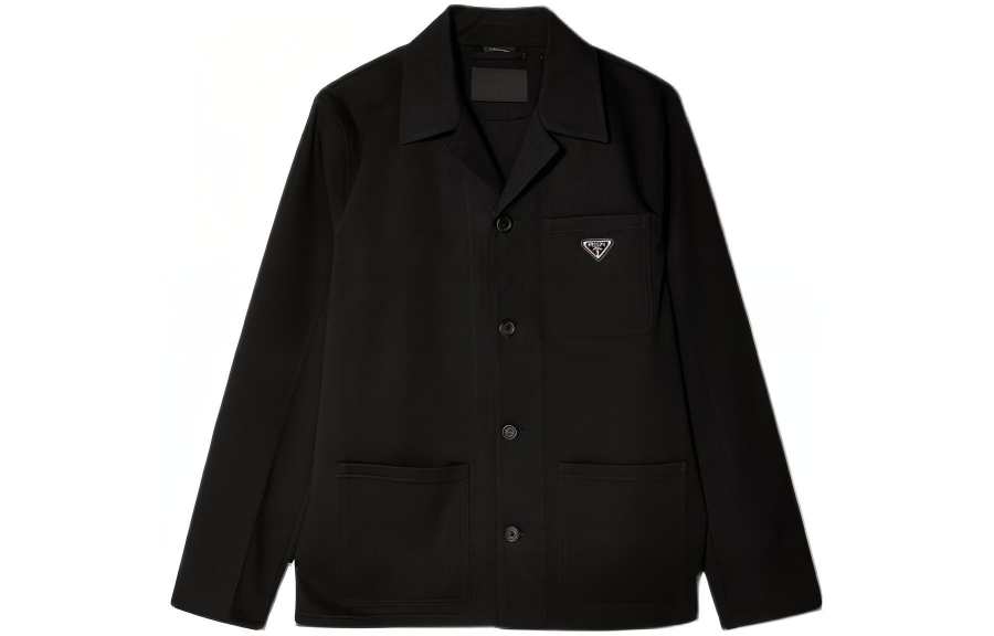 PRADA PRADA Business Suits Men's Black Suit Collar Moderate Other