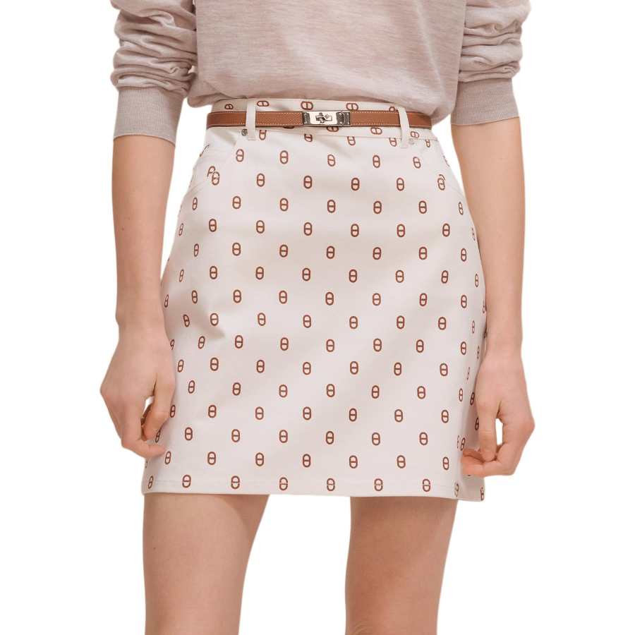 HERMES HERMES SS26 Denim Short Skirts Women's