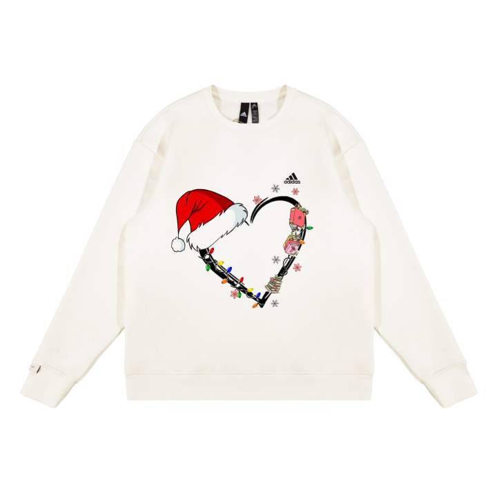 Adidas Adidas LABEL Sweatshirts Unisex White Crew Neck Moderate Regular