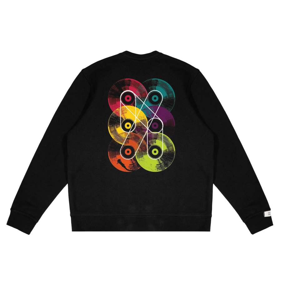 Adidas Adidas LABEL Sweatshirts Unisex Black Crew Neck Moderate Regular