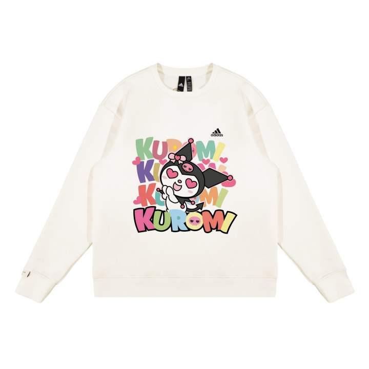 Adidas Adidas LABEL Sweatshirts Unisex White Crew Neck Moderate Regular