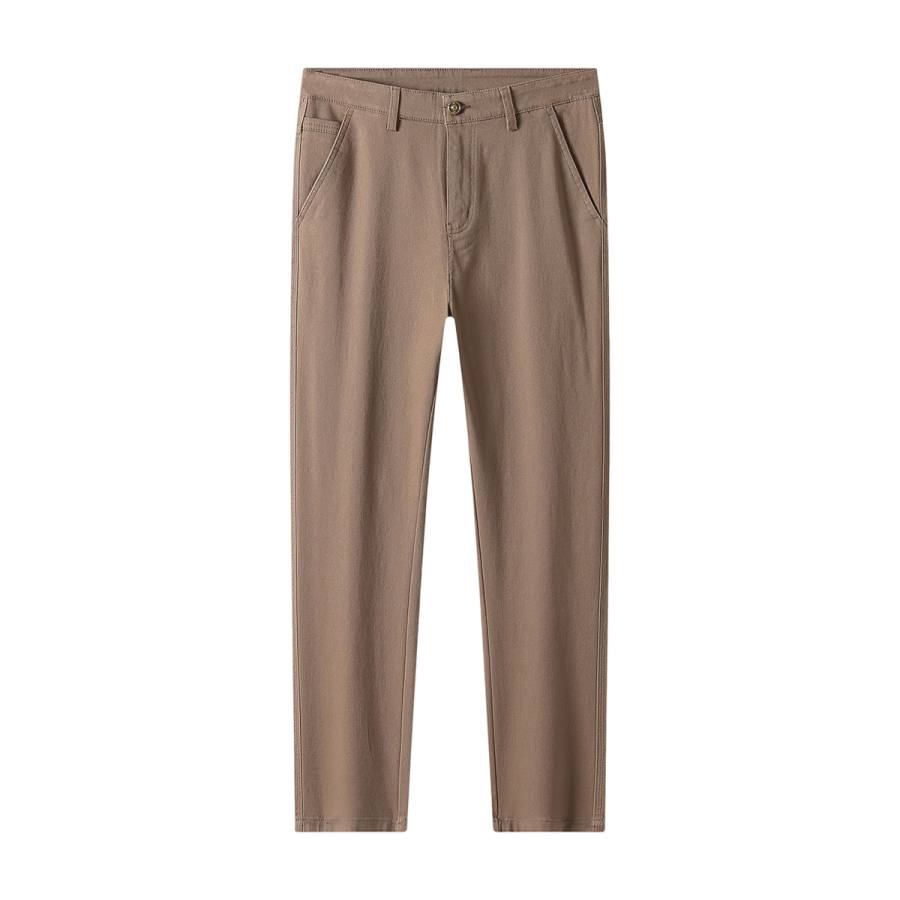 Jeep Casual Pants Men's Coffee Brown Moderate Straight Fit Pants