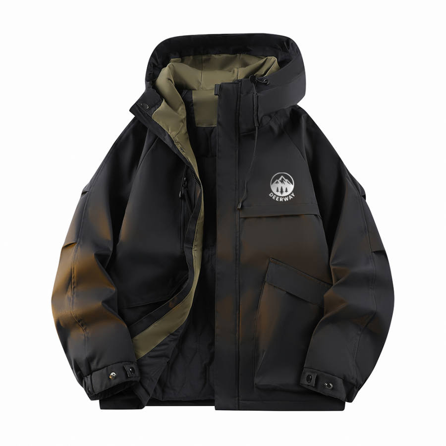 DEERWAY DEERWAY Puffer Jackets Unisex Hooded Moderate Workwear