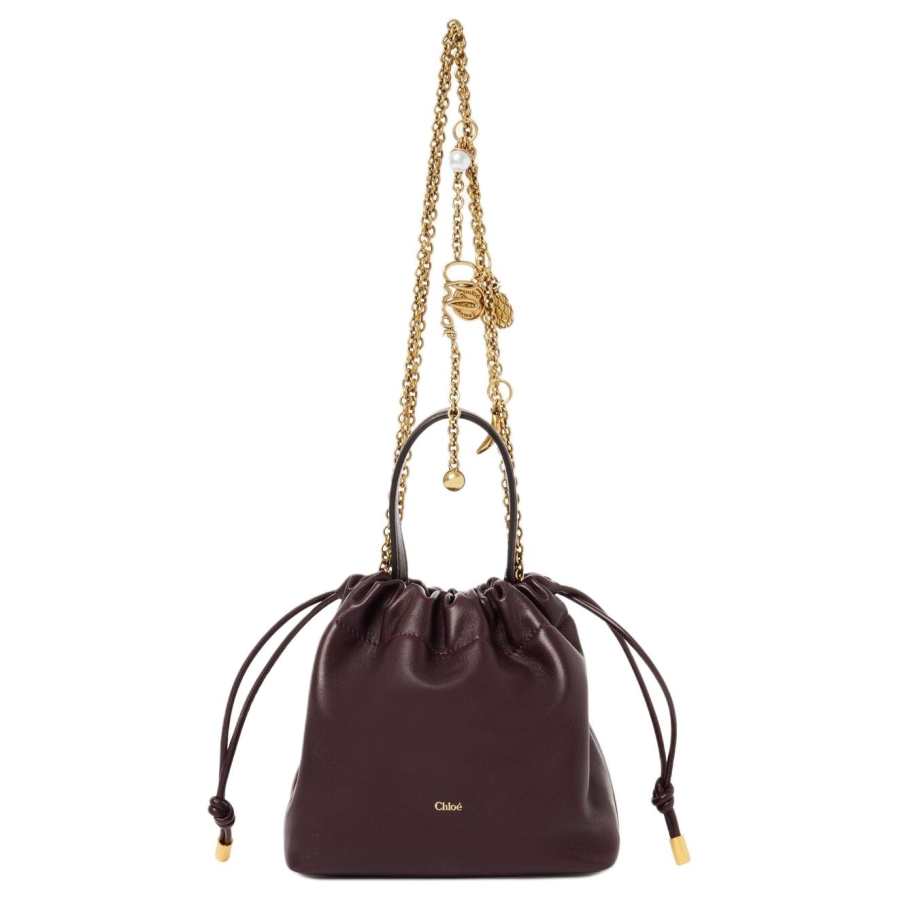 Chloé Chloe Chloé Bags Sheepskin Shoulder Bag Mini Women's Perfect Plum Red