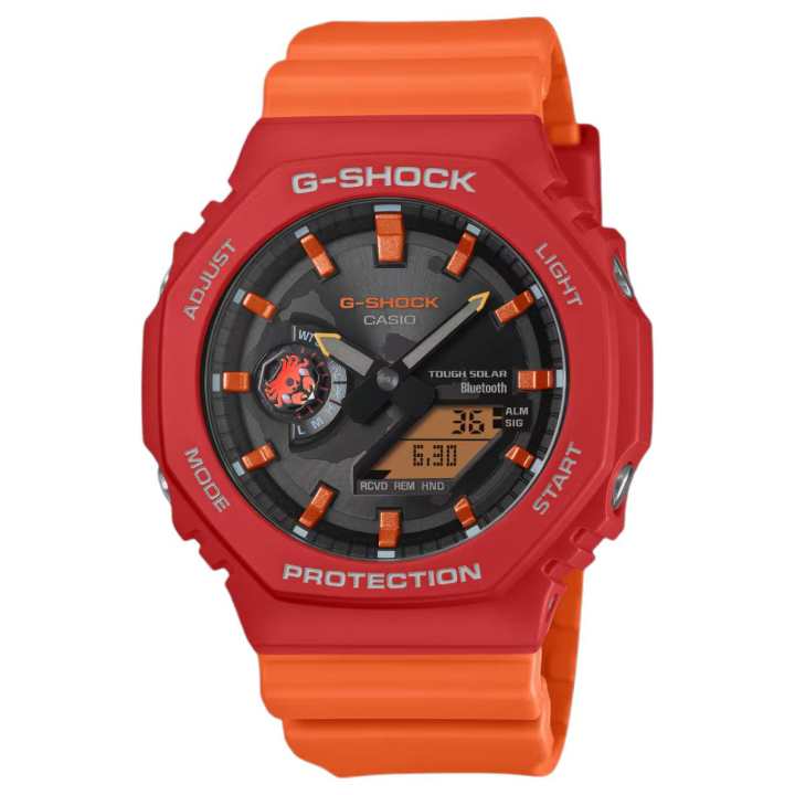 CASIO CASIO 2100 Collection Solar Quartz Movement Resin Strap Watch Men's Watches Black Dial