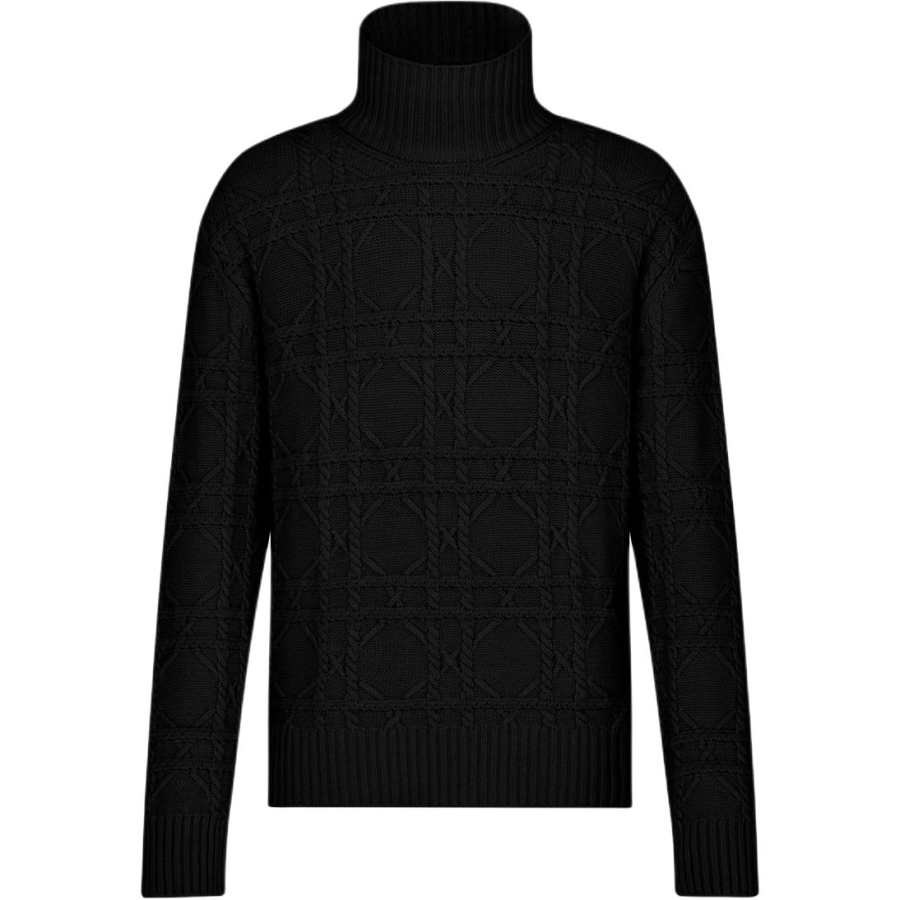 DIOR DIOR Sweaters Men's Black Turtleneck Moderate Other