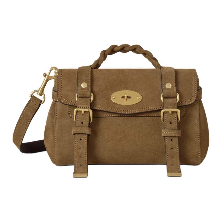 Mulberry mini Alexa braided-handle tote bag