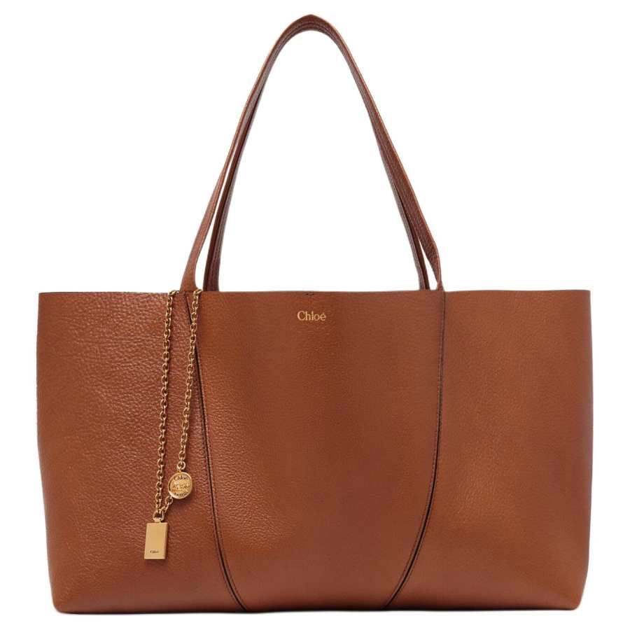 Chloé Chloe Spin Calfskin Handbag Women's Clay Brown