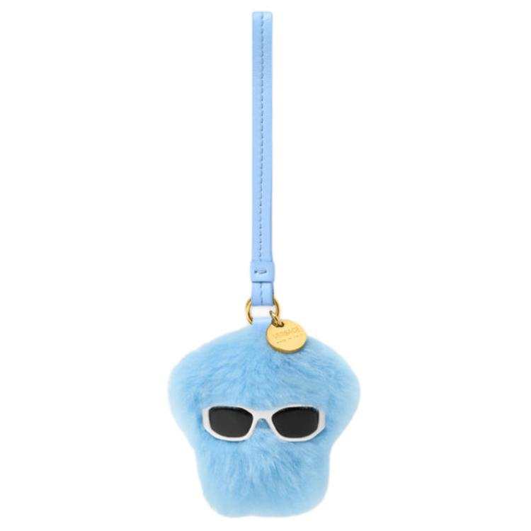 VERSACE Medusa Sheepskin Bag Charm Bag Merch Women's Blue
