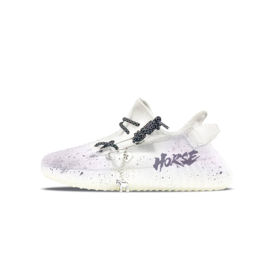 Adidas Originals Yeezy Boost 350 V2 Abrasion Resistant Low top Casual Shoes Unisex Black White