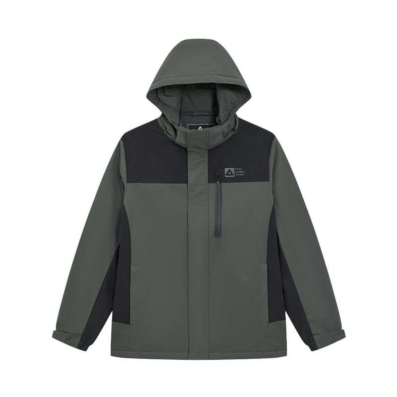 PEAK Trench Coats Men's Gray Olive Hooded Thin Other