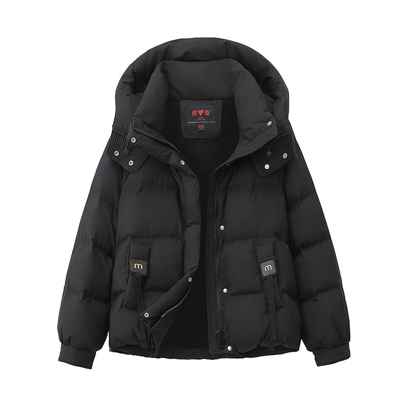 YALU Down Jackets Women's Hooded Thickened Puffer Jacket