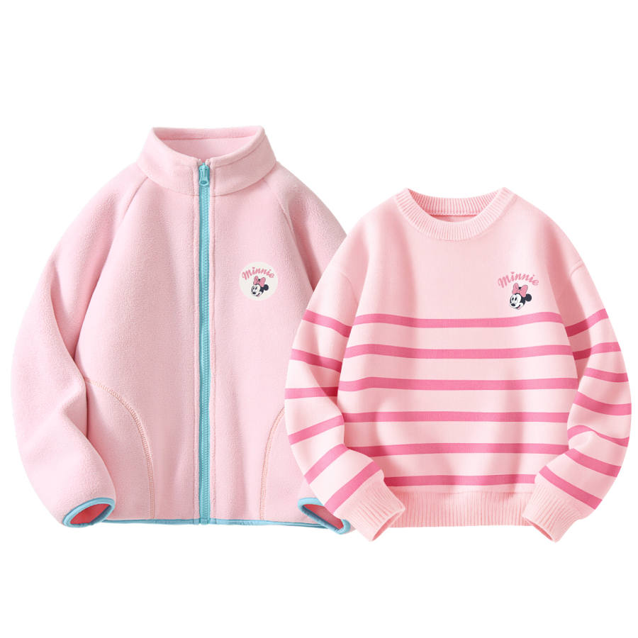 Disney Kids Casual Sportswear Crew Neck Thickened