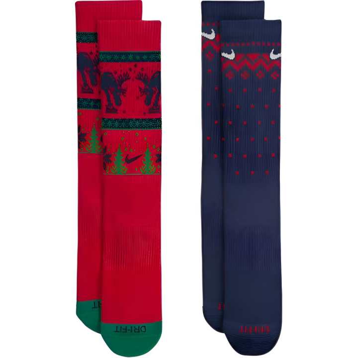 Nike Nike Everyday Plus Cushioned Winter Wonderland Crew Socks 2 Pairs