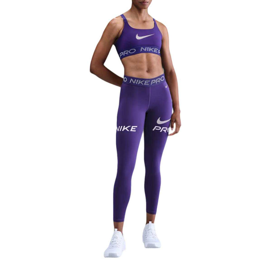 Nike Nike Pro Sports Pants Women's Palace Purple/Doll/White Moderate