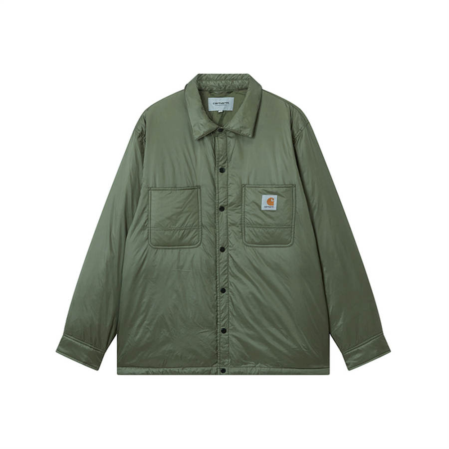 Carhartt WIP Down Jackets Men's Green Lapel Moderate