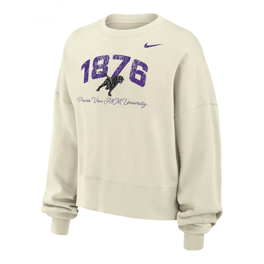 Jordan Jordan Jordan College (Prairie View A&M University) Women's Phoenix Fleece Crew-Neck Sweatshirt