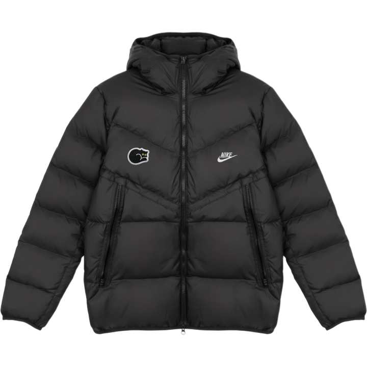 Nike Nike Down Jackets Unisex Black Hooded Moderate Down Jacket