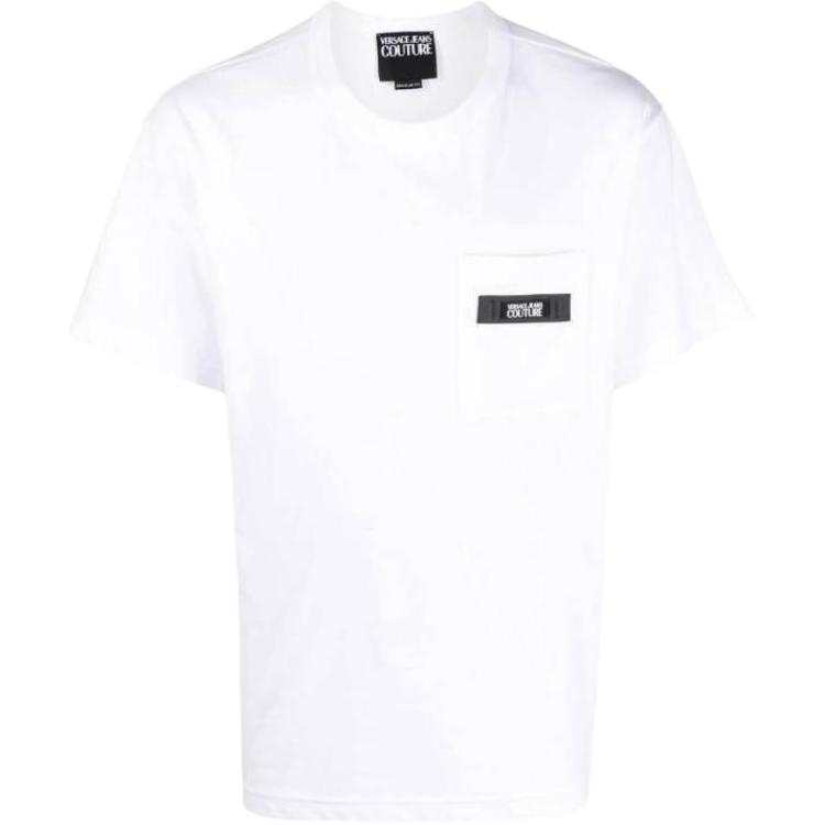 VERSACE JEANS COUTURE Logo Patch Crewneck T Shirt