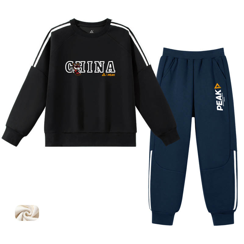 PEAK Kids Casual Sportswear Crew Neck Moderate