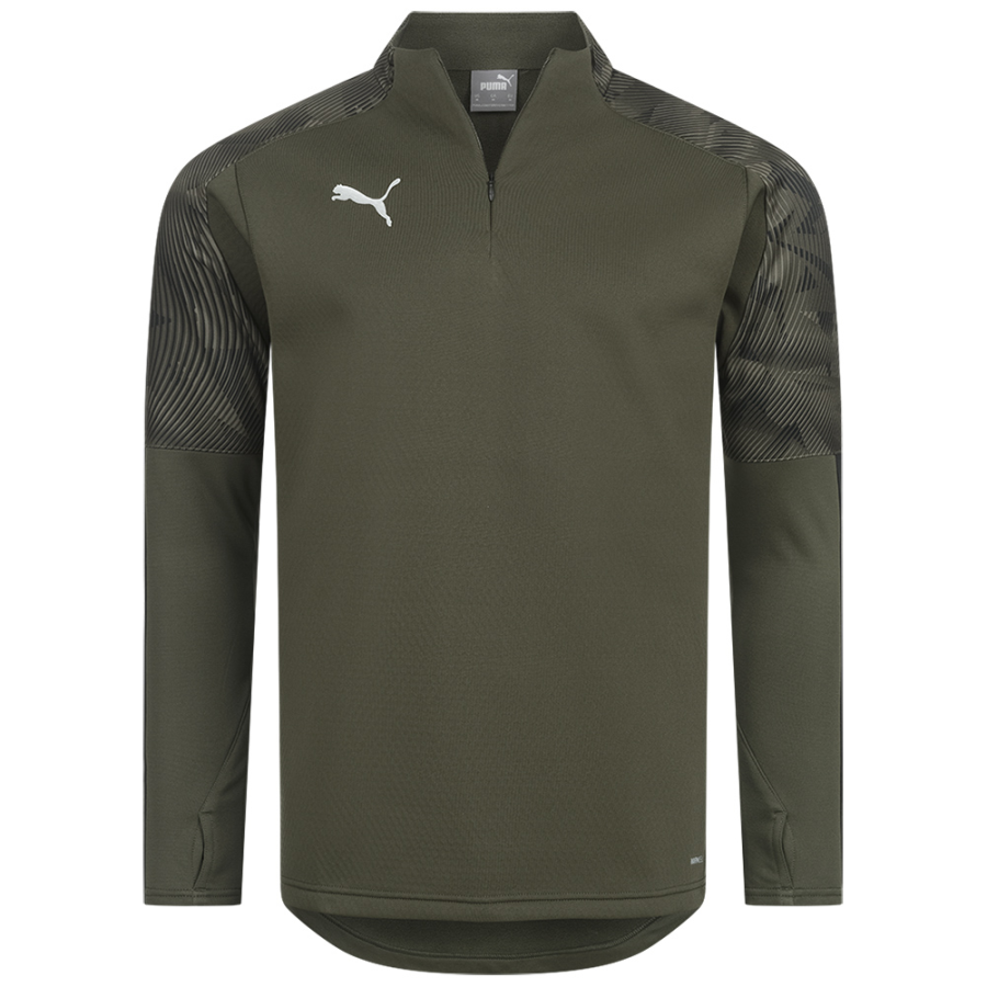 PUMA Soccer Jerseys Men's Army Green Thickened And Fleece Lined