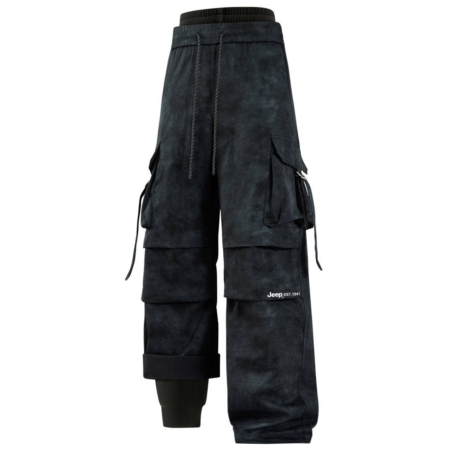 Jeep Casual Pants Unisex Moderate Parachute Pants