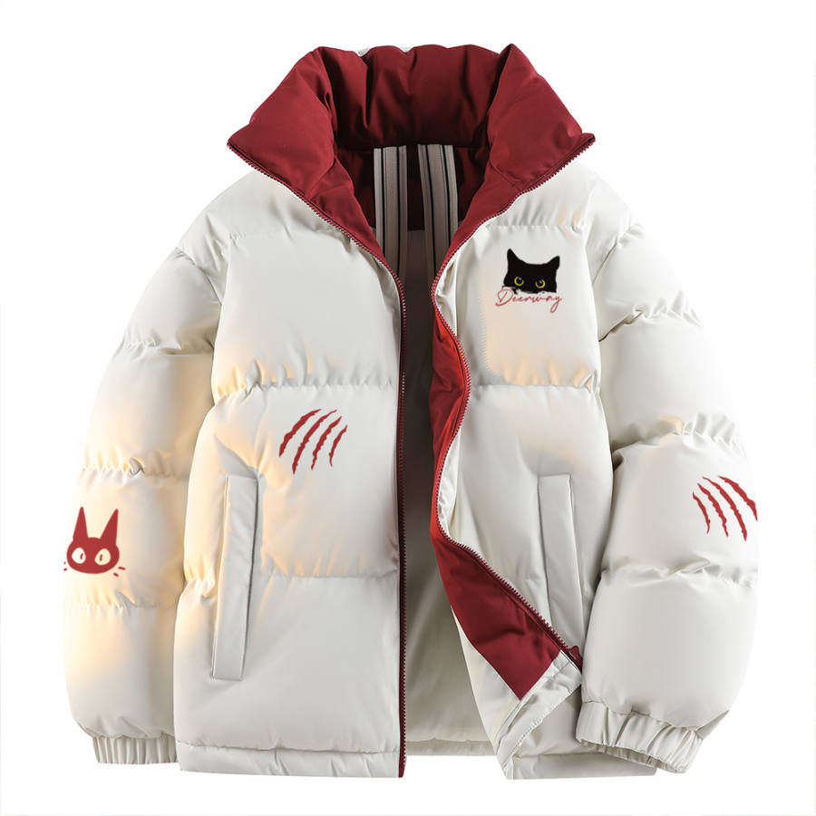 DEERWAY DEERWAY Puffer Jackets Unisex Stand Collar Thickened Padded Puffer Jacket