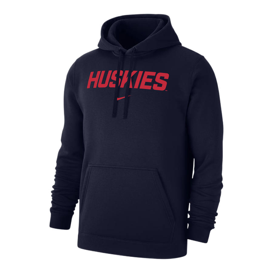 Nike Nike UConn Club Fleece Men's Nike College Pullover Hoodie