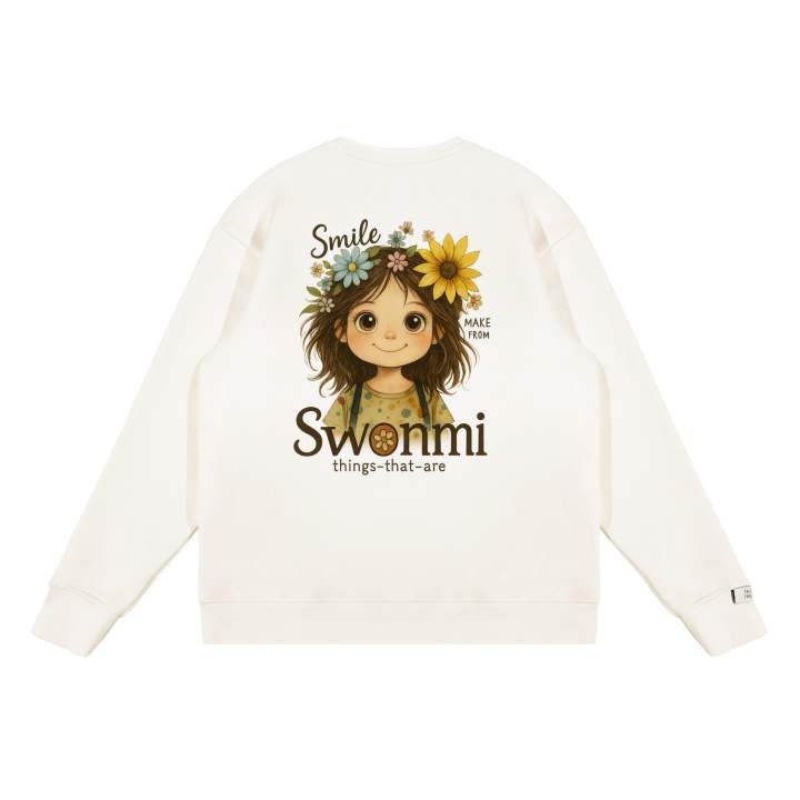 Adidas Adidas LABEL Sweatshirts Unisex White Crew Neck Moderate Regular